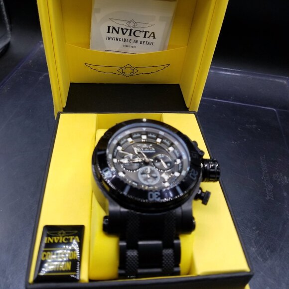 Invicta Men’s Coalition Forces Quartz Watch – 52mm Black Stainless Steel Case - Picture 1 of 9